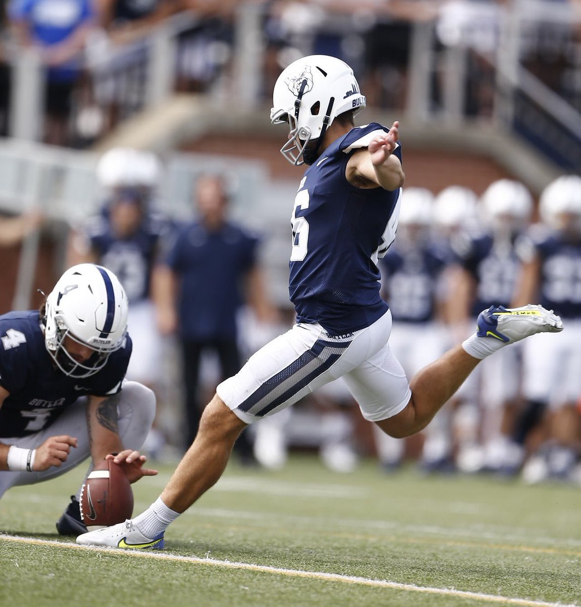 After a great conversation with @JoeCheshire, I’m extremely blessed to receive an offer from Butler University! @CoachU_BU @ButlerUFootball @KornblueKicking @HageeKicking @ZionsvilleFB @CoachTurnquist @Coach_Cush