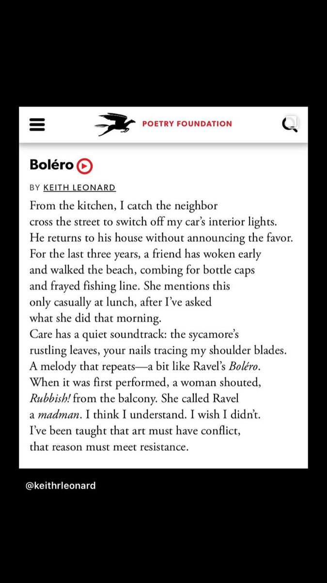 keith_leonard_'s tweet image. Excited to have a couple new poems in this month’s issue of Poetry.
