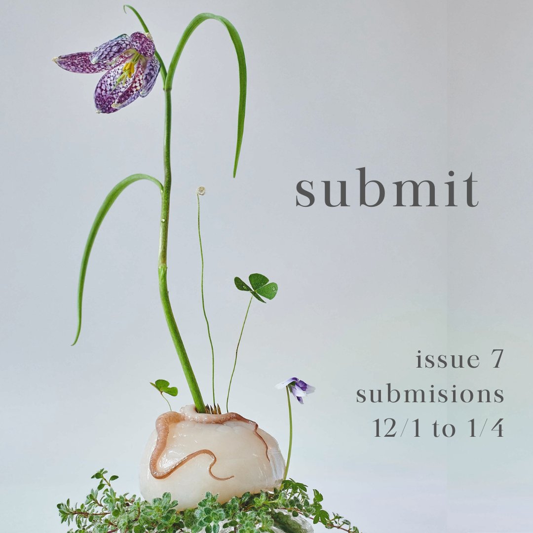 Submissions for Issue 7 now open! Go to peripheriesjournal.com/submit. We look forward to receiving your work!

(Pictured: Margaux Crump, "Grafts II", featured in Issue 6.)