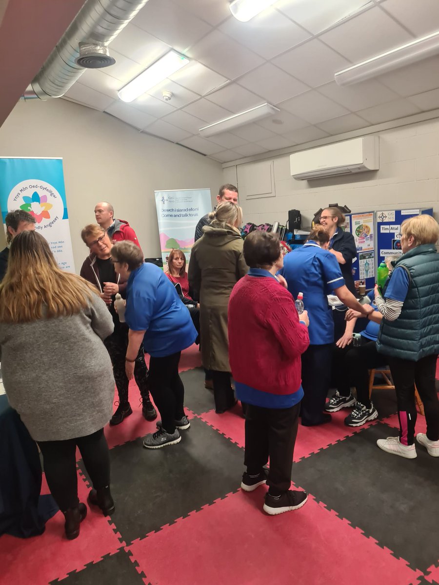 Thanks to everyone who came to the <a href="/BetsiCadwaladr/">Betsi Cadwaladr</a> health drop in and the Nifty60s exercise session today. Also a big thanks to all the staff that attended to share information and advice