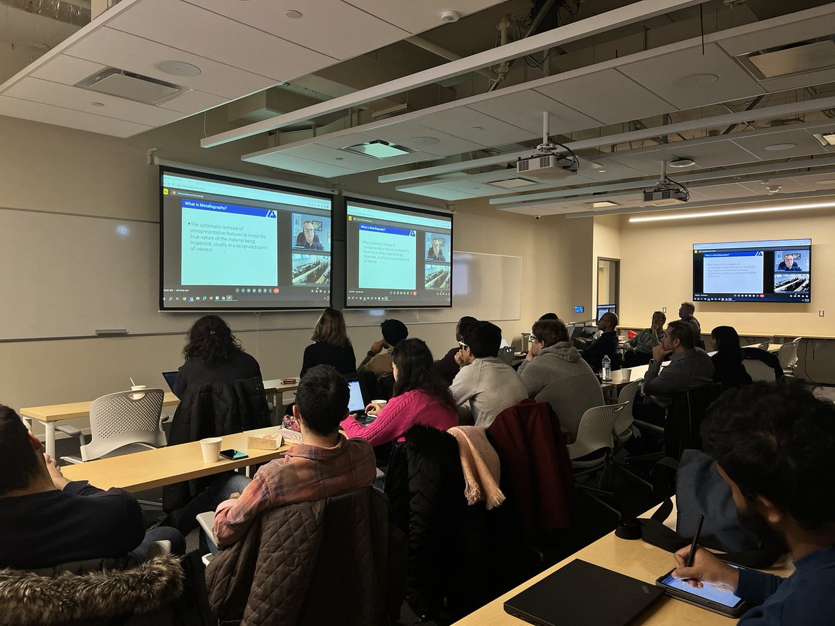 Ontario Tech Engineering (@ot_feas) on Twitter photo Thank you Richard Blackwell for presenting the Metallography and Microscopy Information Session. Later today we're heading to the lab to get hands-on with <a href="/OptiTechSci/">Opti-Tech Scientific Inc.</a> microscopes and Metallographic Prep Equipment. Thank you Richard Blackwell for presenting the Metallography and Microscopy Information Session. Later today we're heading to the lab to get hands-on with <a href="/OptiTechSci/">Opti-Tech Scientific Inc.</a> microscopes and Metallographic Prep Equipment.