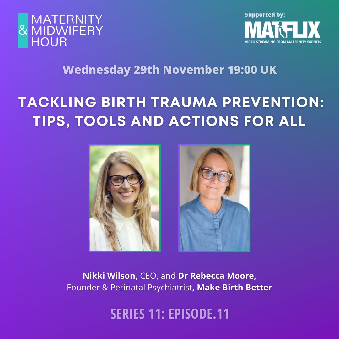 MATFLIX (@watchmatflix) on Twitter photo New blog post! Catch up on the Midwifery Hour with presentation from Nikki Wilson and Dr Rebecca Moore
<a href="/SueMacMidwife/">Sue Macdonald RM RN FRCM (Hon)</a>
matflix.co.uk/series-11-ep-1…
<a href="/MidwiferyForum/">Maternity & Midwifery Forum</a> New blog post! Catch up on the Midwifery Hour with presentation from Nikki Wilson and Dr Rebecca Moore
<a href="/SueMacMidwife/">Sue Macdonald RM RN FRCM (Hon)</a>
matflix.co.uk/series-11-ep-1…
<a href="/MidwiferyForum/">Maternity & Midwifery Forum</a>
