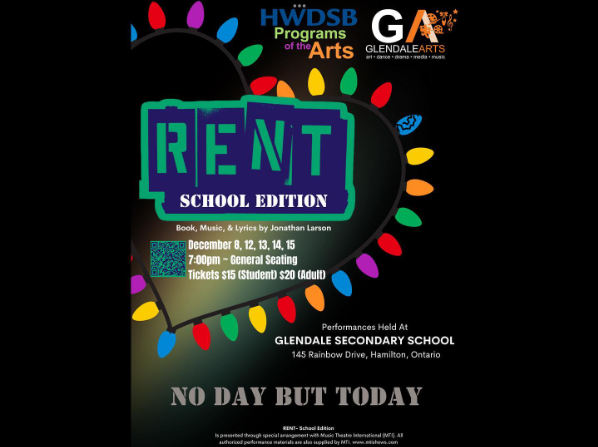 HWDSB secondary schools are putting on some great shows next week! <a href="/Henderson_HWDSB/">Nora Frances Henderson Secondary</a> on Dec 6 at 6 PM, <a href="/DVSS_HWDSB/">Dundas Valley Secondary School</a> on Dec 7 at 6:30 PM and <a href="/Glendale_HWDSB/">Glendale Secondary</a>'s production of Rent starts Dec 8 at 7 PM. See you there! 🎵🎶❄️