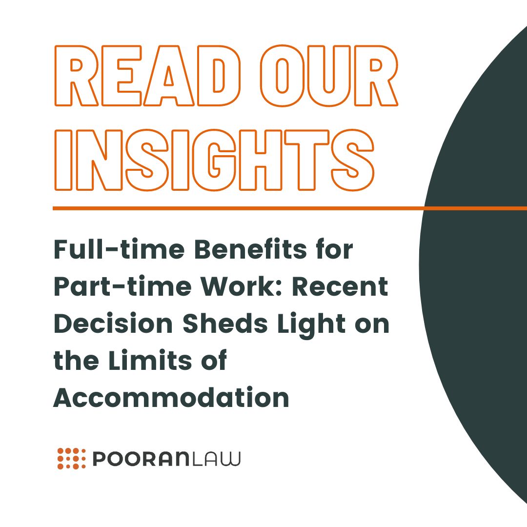 A recent Ontario Arbitration decision considered an employer’s obligation to continue to provide a full-time position, with benefits, to an employee who is unable to fulfil full-time hours. Read our insights on how this decision could impact the DS sector: shorturl.at/cmrLX