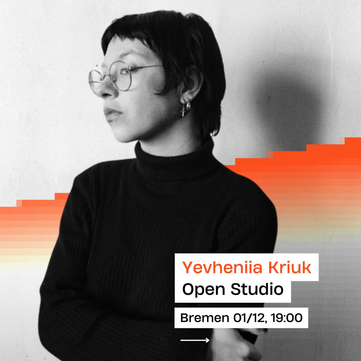ArtistsatRisk's tweet photo. You are warmly invited to the Open Studio of Ukrainian artist and Artists at Risk (AR) resident Yevheniia Kriuk at 19:00 on 1 December 2023 at Künstlerhaus Bremen in Bremen, Germany.

#Ukraine #Bremen #Germany #art #artist #artistresidency #artistsatrisk #SupportUkraine https://t.co/igsyrddhOZ