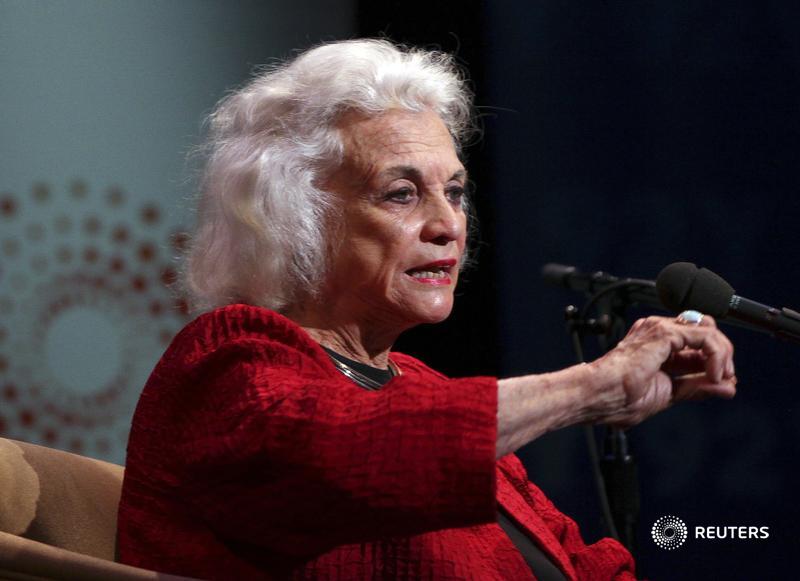 Reuters's tweet photo. Retired Justice Sandra Day O’Connor, the first woman on the US Supreme Court, died on Friday at the age of 93, the court said https://t.co/1Z2IpUTYUD https://t.co/fVqnrCgFxE
