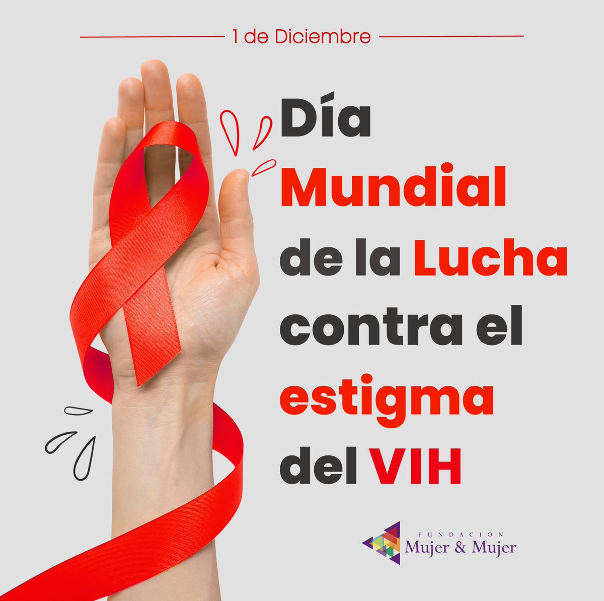 mujerymujerEC's tweet photo. 🔴 #Dic1 | ¡Hoy es el Día Mundial de la lucha contra el estigma del VIH! para recordar a las personas que han fallecido por esta enfermedad, para concienciar a la población sobre la importancia de la prevención y el tratamiento y para apoyar a las personas que viven con el virus https://t.co/igSmv1D1NZ