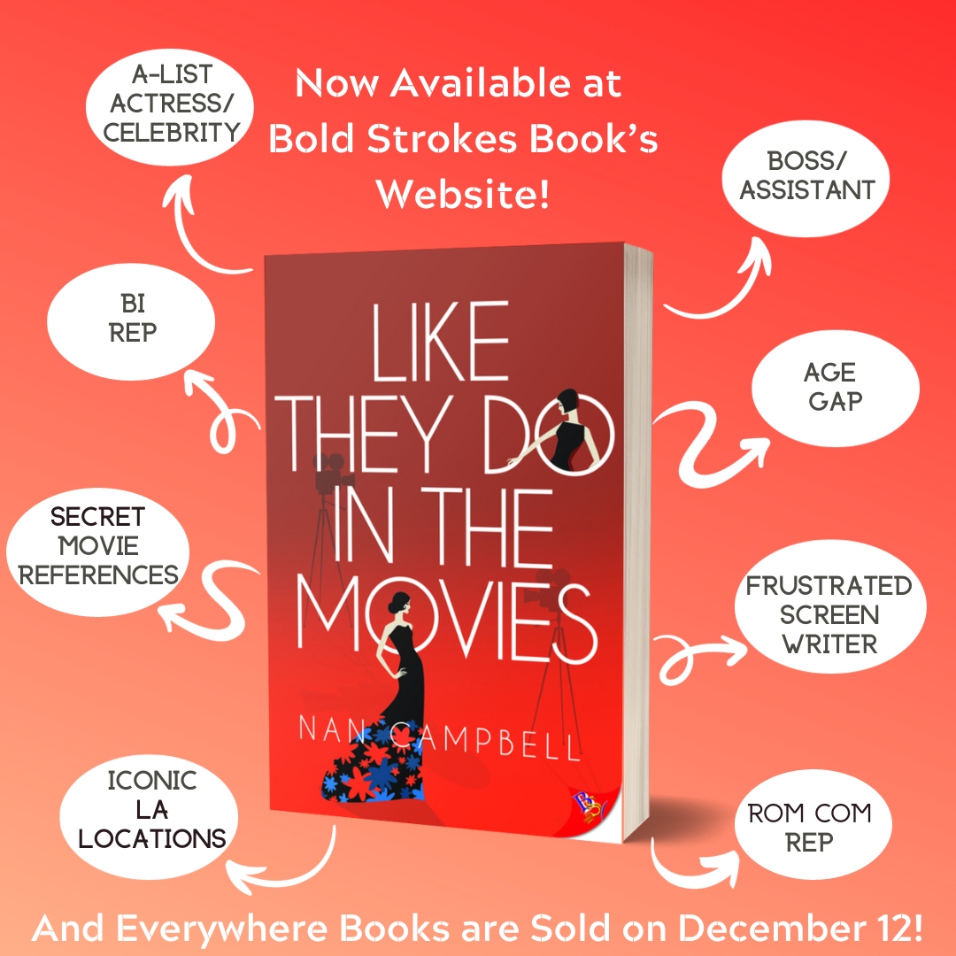 Yay! Like They Do in the Movies is available at Bold Strokes Books webstore TODAY!
 #HollywoodRomance #agegaptrope #bossassistanttrope #sapphiclit #sapphicbooks #sapphicfiction #wlw #queerbooks #queerlit #lesfic #lesbianromance #boldstrokesbooks