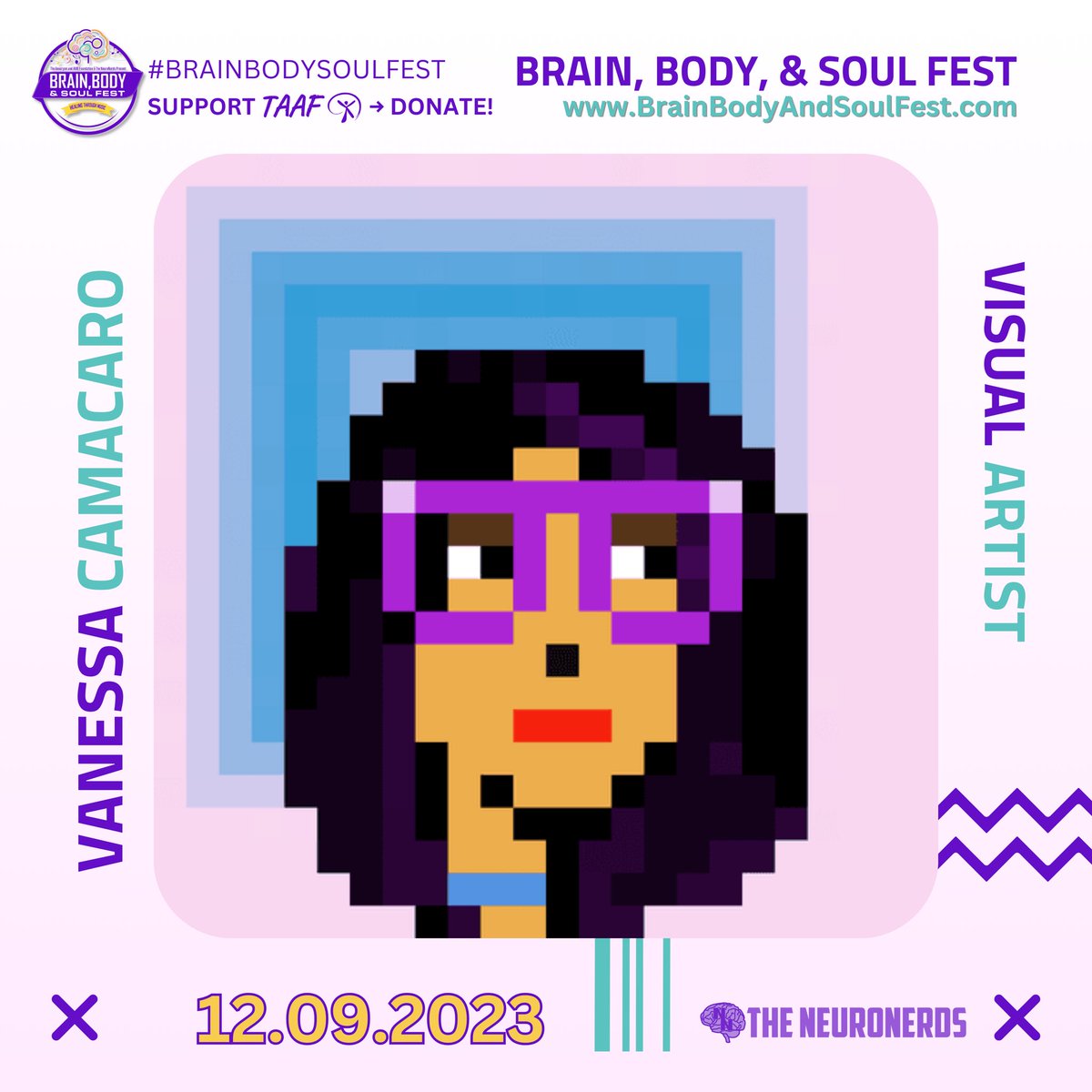 Don’t miss out to be a part of the change at the Brain, Body & Soul Fest in @Spatial_io! 💕✨

I’m thrilled to be organizing this event along @MyCreativeOwls @TAAF and 
@TheNeuroNerds! 

Together, we can uplift the brain injury community. 

#BrainBodySoulFest #MetaverseEvent
