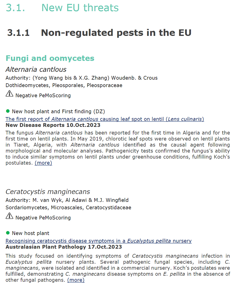 Plants_EFSA's tweet photo. The #PlantHealth Newsletter on #HorizonScanning for November 2023 is #AvailableNow! With the results of scientific and media sources retrieved by the #Medisys platform for 1-31 October.
🍊🌿🍂🌰
➡️https://t.co/tPgkbq9FDq

#Phyllosticta 
#Bactrocera https://t.co/lUYLSy7mXD