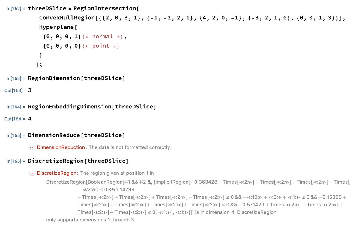 CmonMattTHINK's tweet image. I&apos;m just a guy

sitting in front of #Mathematica

asking it to render a very simple 3D slice of a 4D object