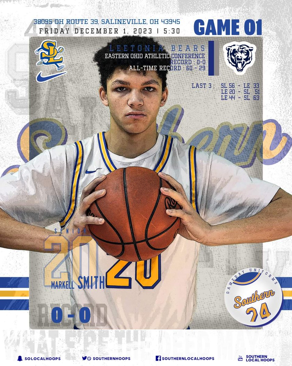 Gameday! All the info you need to know as the Indians start their 2023-24 campaign at home against the Leetonia Bears in EOAC action.    JV tip-off is at 5:30.