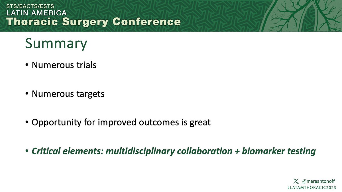 WomenInThoracicSurg (@womeninthoracic) on Twitter photo Our Vice President <a href="/maraantonoff/">Mara Antonoff, MD, FACS</a> is taking the stage at #LATAMTHORACIC2023 in Rio de Janeiro, Brazil to share insights on targeted therapy in resectable NSCLC. Exciting times ahead!
#LATAMTHORACIC2023 <a href="/WomenInThoracic/">WomenInThoracicSurg</a> <a href="/EACTS/">EACTS</a> <a href="/STS_CTsurgery/">The Society of Thoracic Surgeons</a> <a href="/thoracic/">ESTS</a> Our Vice President <a href="/maraantonoff/">Mara Antonoff, MD, FACS</a> is taking the stage at #LATAMTHORACIC2023 in Rio de Janeiro, Brazil to share insights on targeted therapy in resectable NSCLC. Exciting times ahead!
#LATAMTHORACIC2023 <a href="/WomenInThoracic/">WomenInThoracicSurg</a> <a href="/EACTS/">EACTS</a> <a href="/STS_CTsurgery/">The Society of Thoracic Surgeons</a> <a href="/thoracic/">ESTS</a>