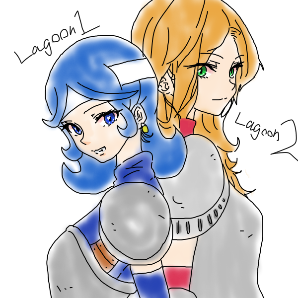 gorotukipantu's tweet photo. #ForceLagoon #ForceLagoon2
ラグーン1の看板娘、サナキちゃんと、ラグーン2の主人公、ベヨネットさん。
普段あんまり自キャラ愛で愛で描き描きしないけど、なんか描きたくなったのでガサガサっとかいちゃいました。 https://t.co/UoGWpy4tZI