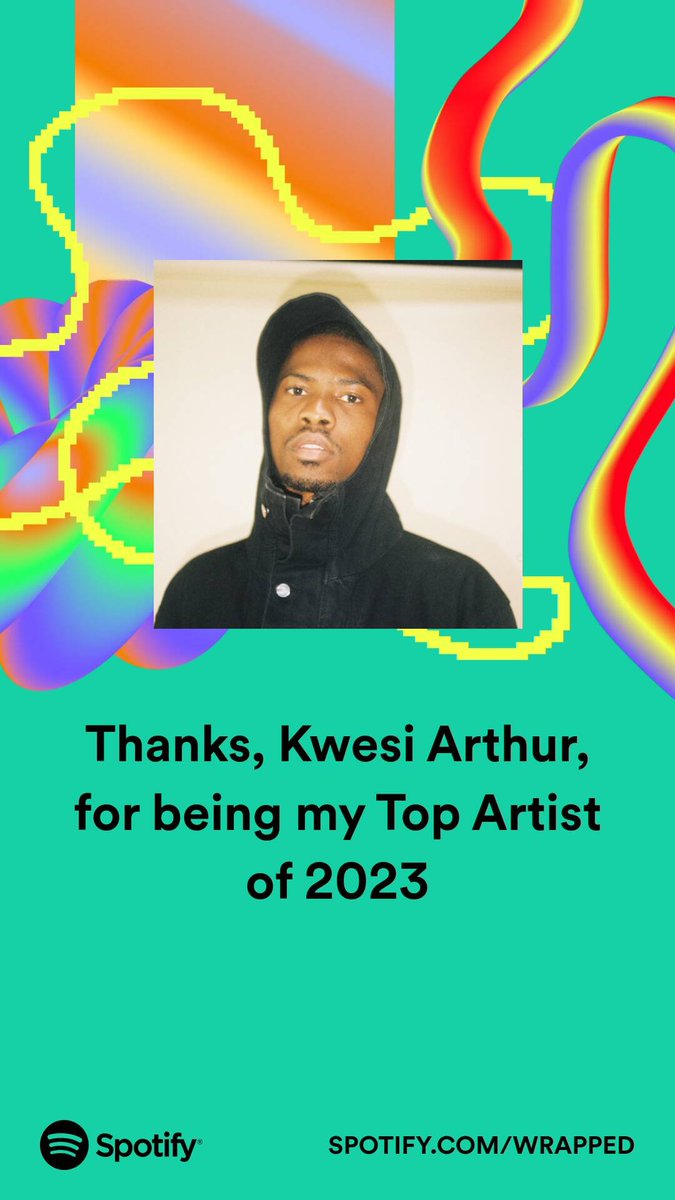 Giving thanks to Kwesi Arthur for all the music. This year I couldn’t stop listening to Live From 233. #SpotifyWrapped 
open.spotify.com/artist/52iM1kP…