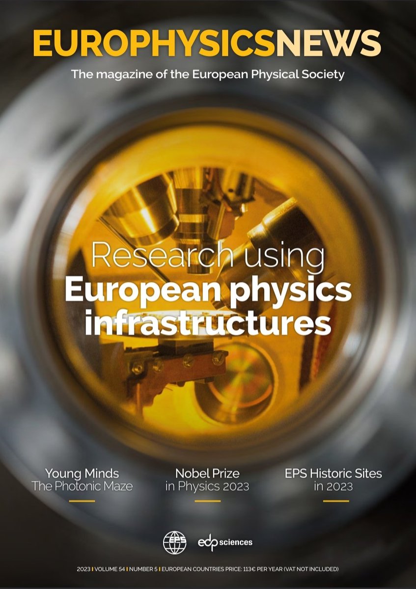 EuroPhysicsNews's tweet photo. #EPN/54.5 is on-line!

With #physics research using European #infrastructures
and a column by @kolarjana, Chair of @ESFRI_eu 

Underground physics @LngsInfn, Particle physics @CERN, Laser physics @ELI_laser, Material science with https://t.co/neEovuN16l

https://t.co/faHpfPj0lN https://t.co/09M9Lukqug