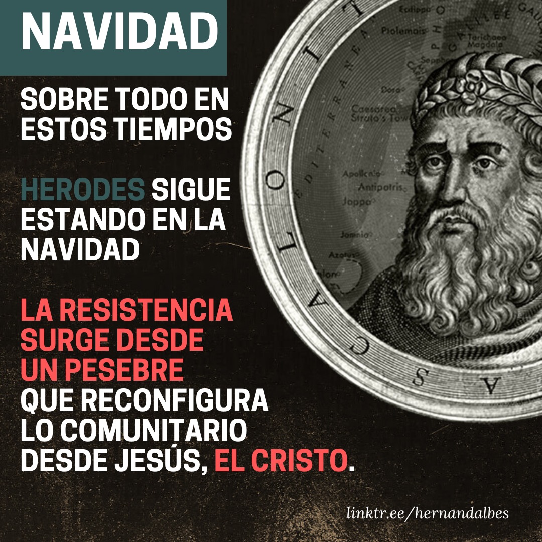 hernandalbes's tweet photo. Herodes sigue metiéndose en la Navidad. Hacemos resistencia desde lo común, desde el pesebre. https://t.co/bj1wOsYoPm