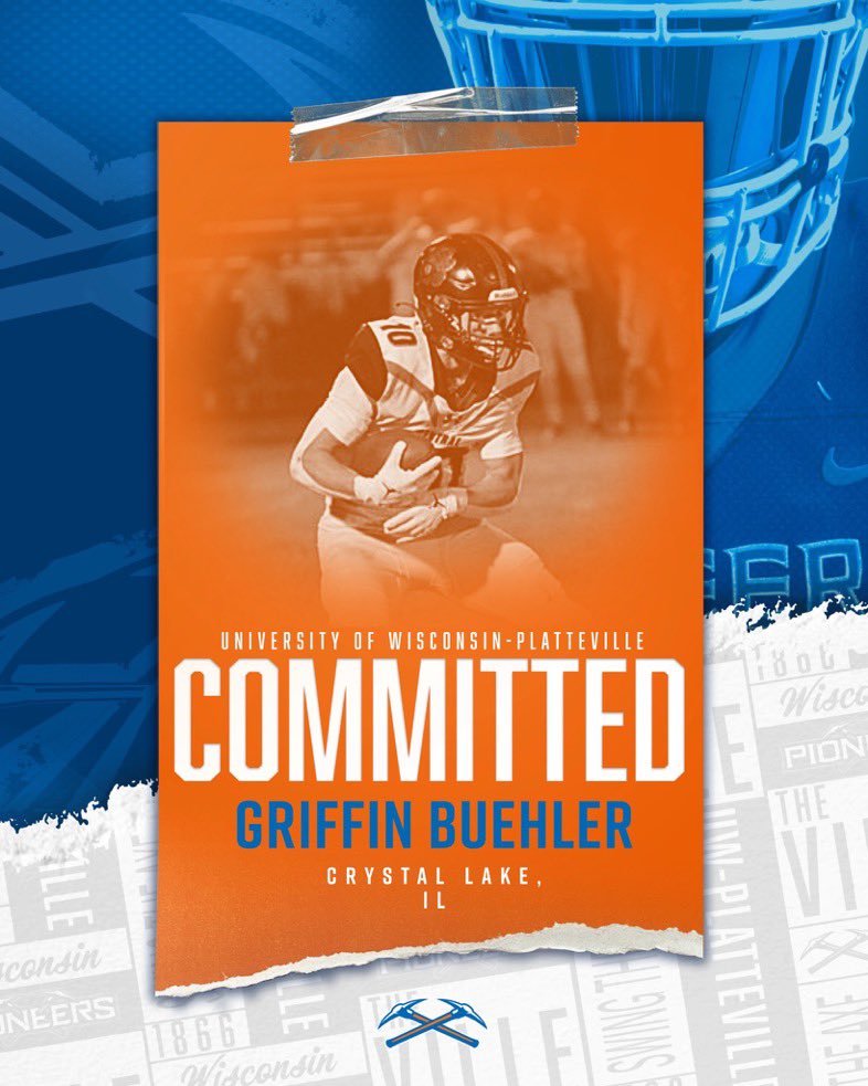 I am grateful to announce my commitment to the university of Platteville! Thank you to everyone that helped me get to this point. Can’t wait to get started.
@CoachBigPete @QBCoachStanger @PrepRedzoneIL @DeepDishFB @ThrowItDeep @coachbv_