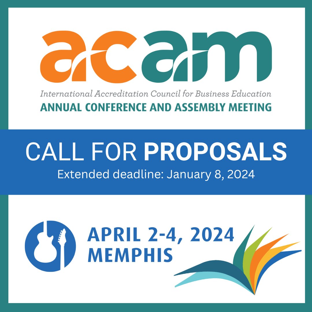 The 2024 Annual Conference and Assembly Meeting Call for Proposals deadline has been extended! Click here for details: iacbe.org/wp-content/upl…
