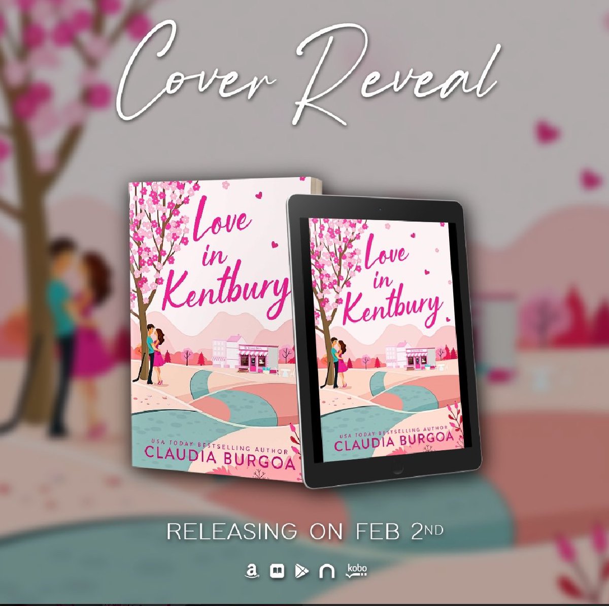 We’re thrilled to reveal this gorgeous cover for LOVE IN KENTBURY by @Author_ClaudiaB coming February 2.

#claudiaburgoa #smalltownromance #bestfriendssister #newbookalert #mustread #ebooks #wildfiremarketingsolutions