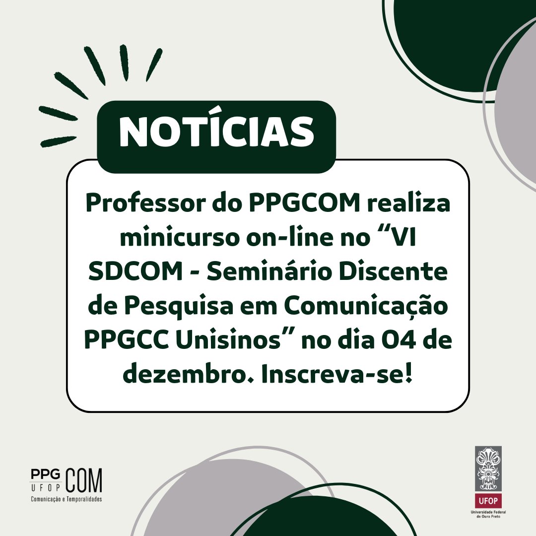 Notícias – PPGCC