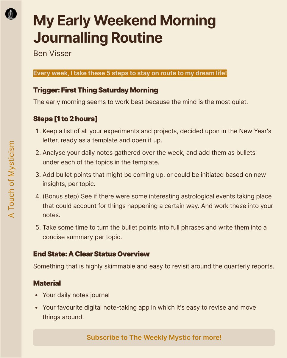 yours2source's tweet image. 📓 My Early Weekend Morning Journalling Routine