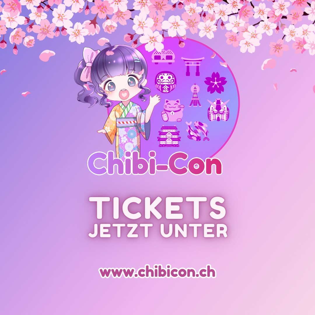 Tickets ab sofort erhältlich unter chibicon.ch/tickets

Bestelle dir (und deinen Freunden) Tickets für die Chibi-Con 2024 in Winterthur am 01. und 02. Juni 2024. Jetzt zugreifen, solange die Tickets noch frisch sind. Aktuell noch mit Frühbucherrabatt. #chibicon2024 #chibicon