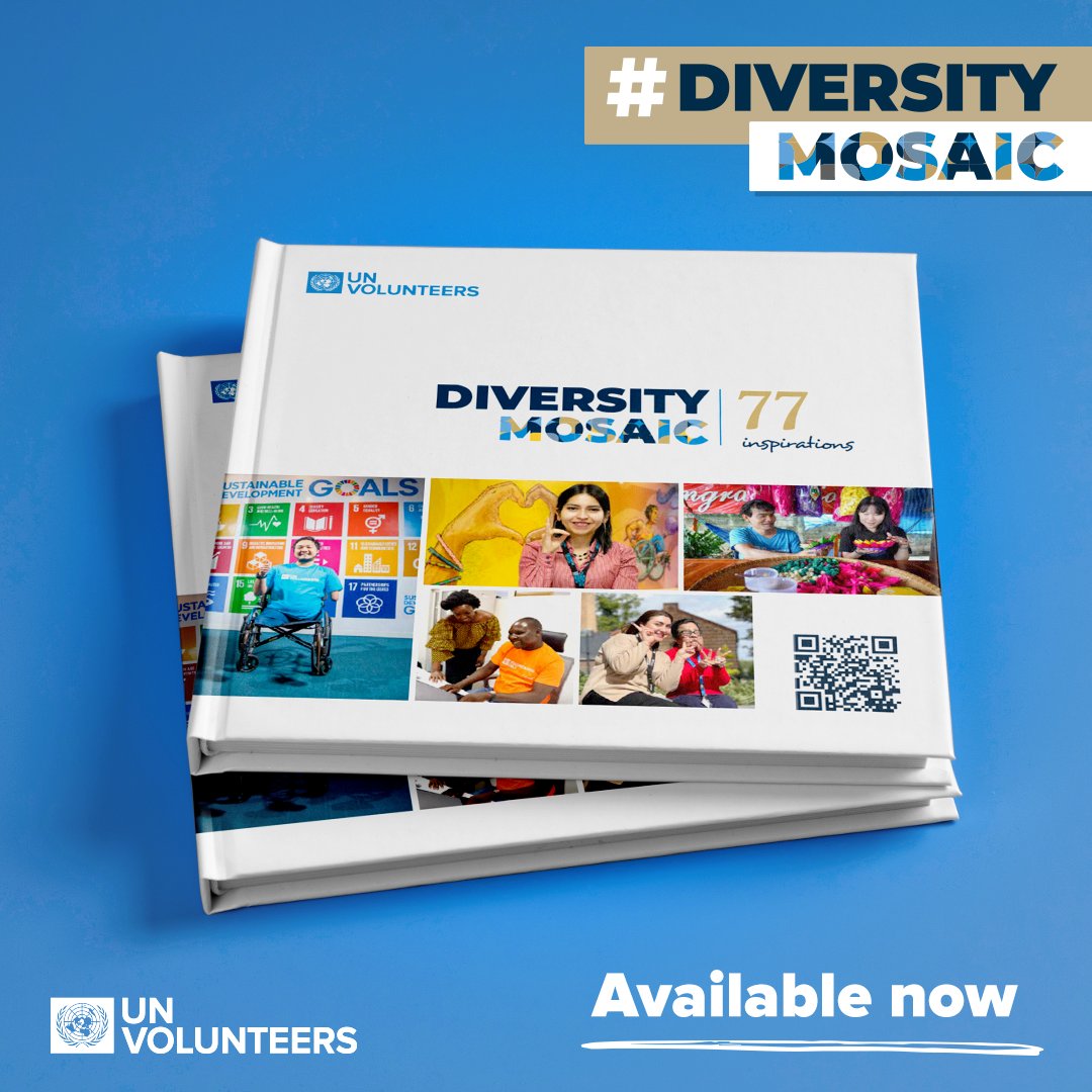 In honour of #DisabilityDay, we are proud to unveil our #DiversityMosaic book. 

Comprising 77 remarkable stories of profound transformation, it celebrates the resilience and inspiration of volunteers with disabilities. #IDPD #EveryoneIncluded 

📖unv.org/diversity-mosa…
