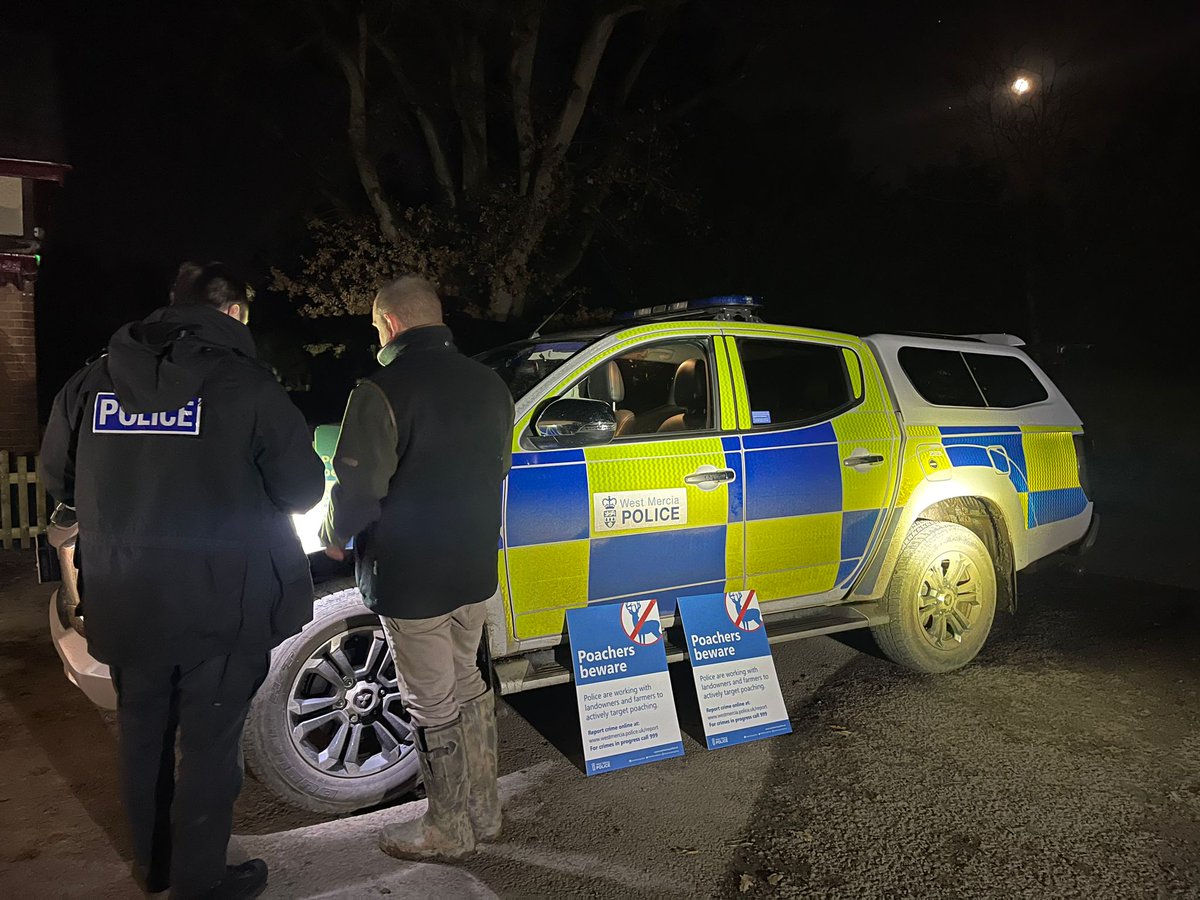LEDBURY | We were out in the cold last night, working with local game keepers to address any issues with poaching.  We have given them signs &amp; equipment to assist with catching evidence of offending.  Call 101 or 999 if an emergency to report suspicious activity. PC 21946 DAVIES