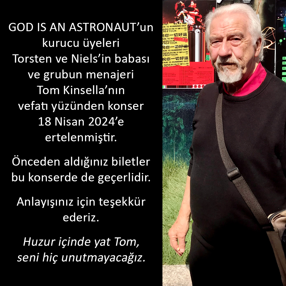 7 Aralık'ta gerçekleşmesi planlanan @Giaa_band konseri 18 Nisan 2024'e ertelenmiştir. Açıklamayı görselde okuyabilirsiniz.