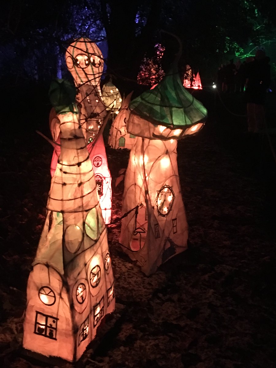 Whippet Up's People's Palaces are getting lots of love at #Nightfall23 33 fantasy buildings and a UV garden made at our Creative Health sessions - have you seen it?