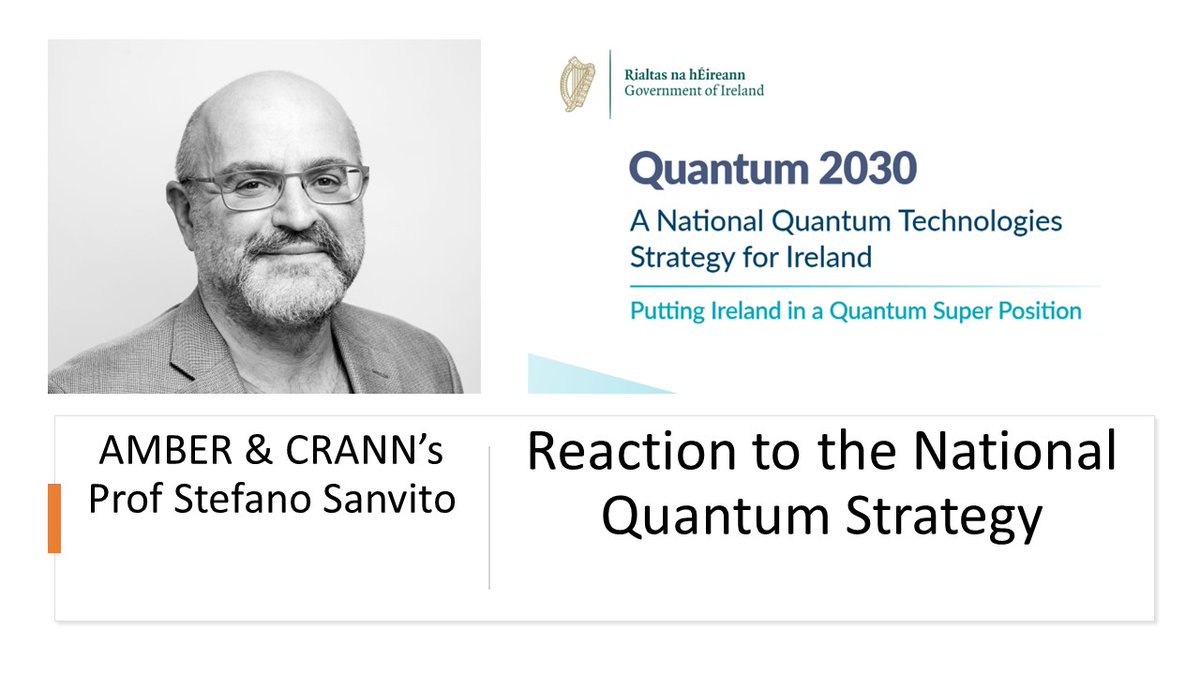 AMBER &amp; <a href="/cranntcd/">cranntcd</a>'s Prof <a href="/ssanvito/">Stefano Sanvito</a> reacts to Quantum 2030 Strategy

'The potential for Ireland is huge, but so is the competition, therefore only careful strategic investment will unleash such potential'

#quantum #materialsscience #TechnologyNews 

ambercentre.ie/amber-cranns-p…