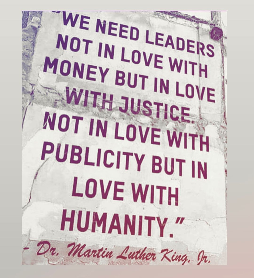 We need #leaders who are in #love with #justice and #humanity. Period. #RegenerativeLeadership