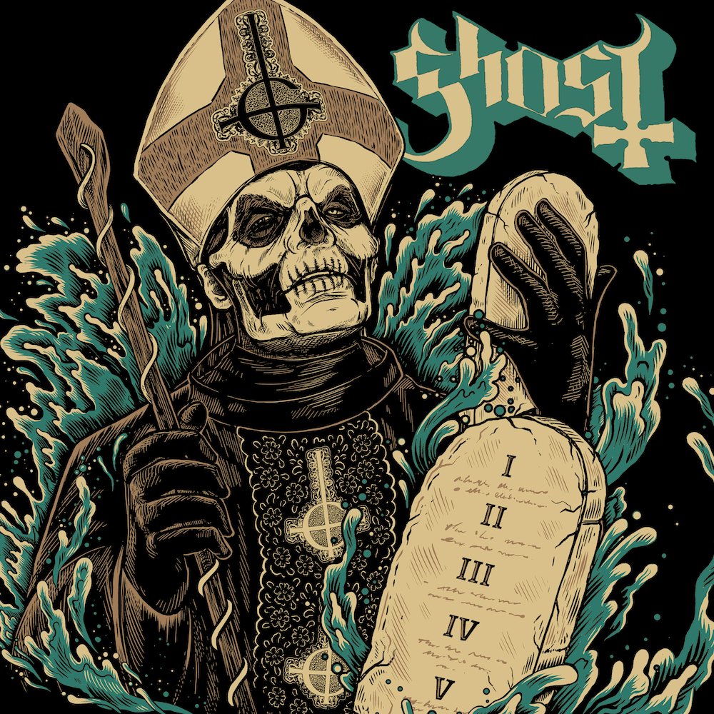 [MESSAGE FROM THE CLERGY] We wish to inform you that these times call for a divine compilation of some of Ghost's most sinful psalms and the most observant shall find the wider release of Ghost's cult tune 'Zenith.' Ghost's 13 Commandments: so let it be written, so let it be