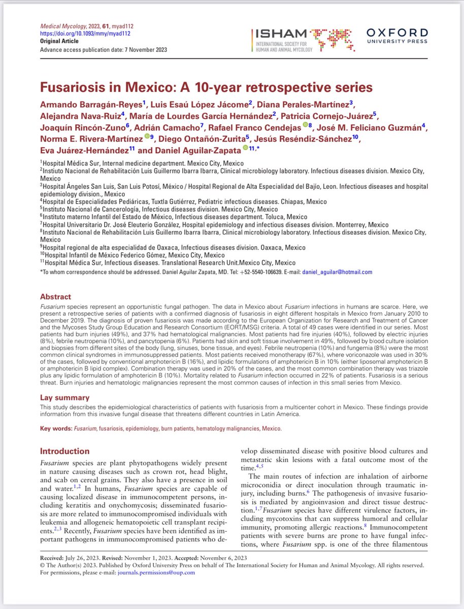 #fusarium #mexico #isham #mycology Great colaboration! 🍄