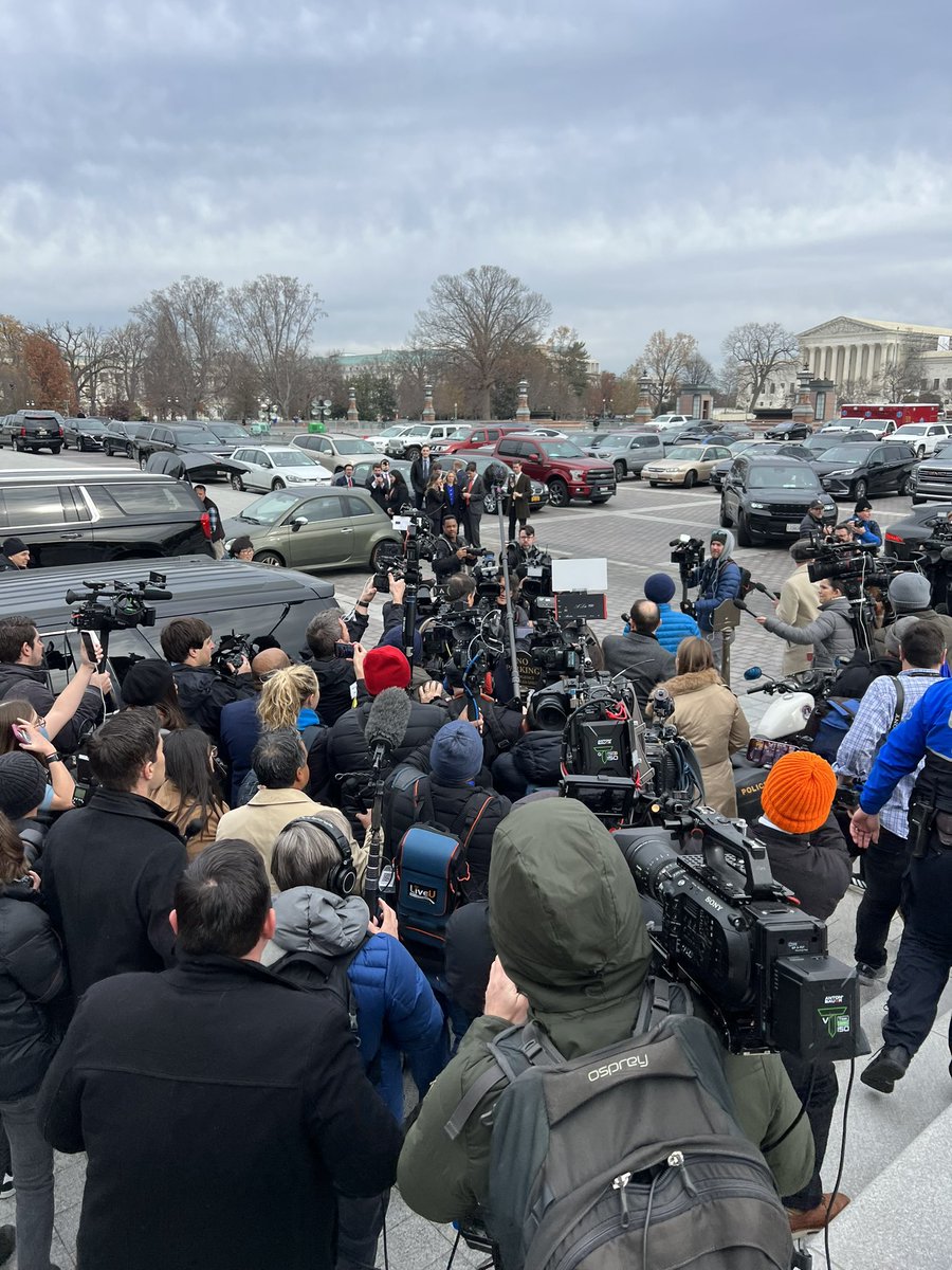 Santos largely declined to comment as he left the building and got into a Jaguar SUV 

“as unofficially already no longer a member of Congress I no longer have to answer a single question. That is the one thing that I'm going to take forever”