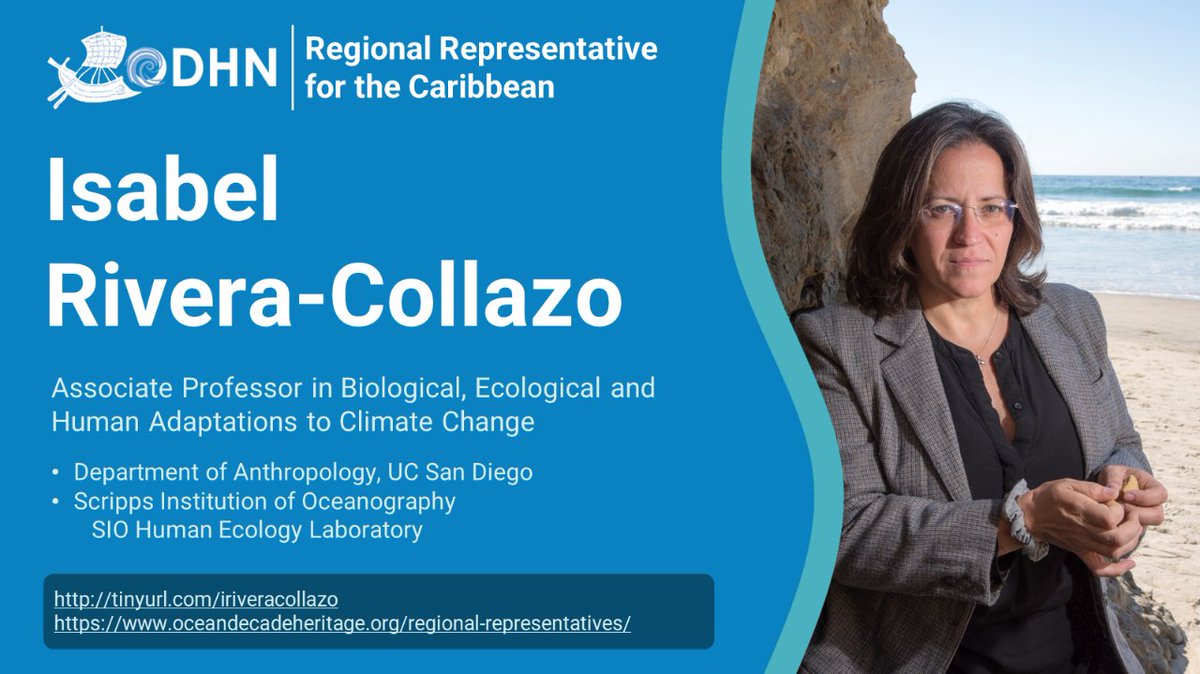 Ocean Decade Heritage Network (@decadeheritage) on Twitter photo Thrilled to shine the spotlight on <a href="/iriveracollazo/">Isabel Rivera-Collazo</a> at <a href="/Scripps_Ocean/">Scripps Institution of Oceanography</a>, our Regional Representative for the Caribbean. Her work combines #EarthSciences, #Archaeology and #MarineEcology to understand social vulnerability to climate and environmental change 🌊 tinyurl.com/iriveracollazo Thrilled to shine the spotlight on <a href="/iriveracollazo/">Isabel Rivera-Collazo</a> at <a href="/Scripps_Ocean/">Scripps Institution of Oceanography</a>, our Regional Representative for the Caribbean. Her work combines #EarthSciences, #Archaeology and #MarineEcology to understand social vulnerability to climate and environmental change 🌊 tinyurl.com/iriveracollazo