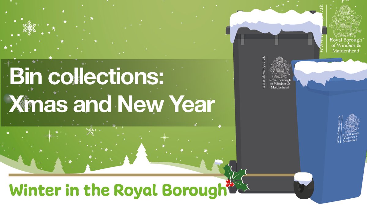 🚮 Make sure you s-know (get it?!) your different bin collection dates over the festive period. Visit  orlo.uk/VQ4gv and ensure your bins are out before 7am ❄️ or check when your next collection is due on orlo.uk/wA12c Normal collections resume on 15 January.
