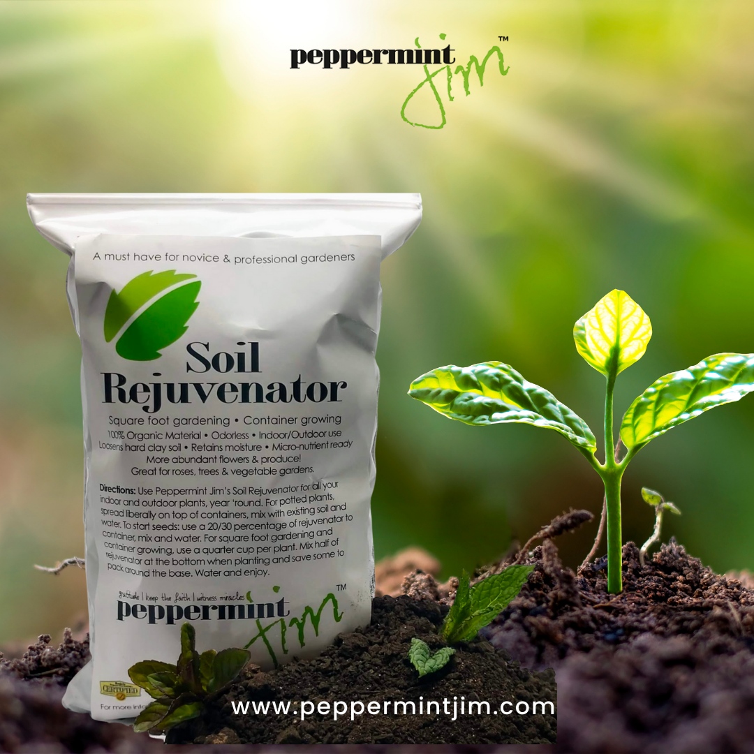 Rejuvenate your soil with our Soil Rejuvenator – the key to healthier, happier plants. 🌱🌞 

#GreenThumb #GardenCare 

🌐 peppermintjim.com
📞 800-345-9068