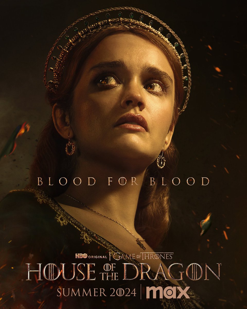 FilmUpdates's tweet image. Olivia Cooke and Emma D’Arcy in new posters for ‘HOUSE OF THE DRAGON’ Season 2.