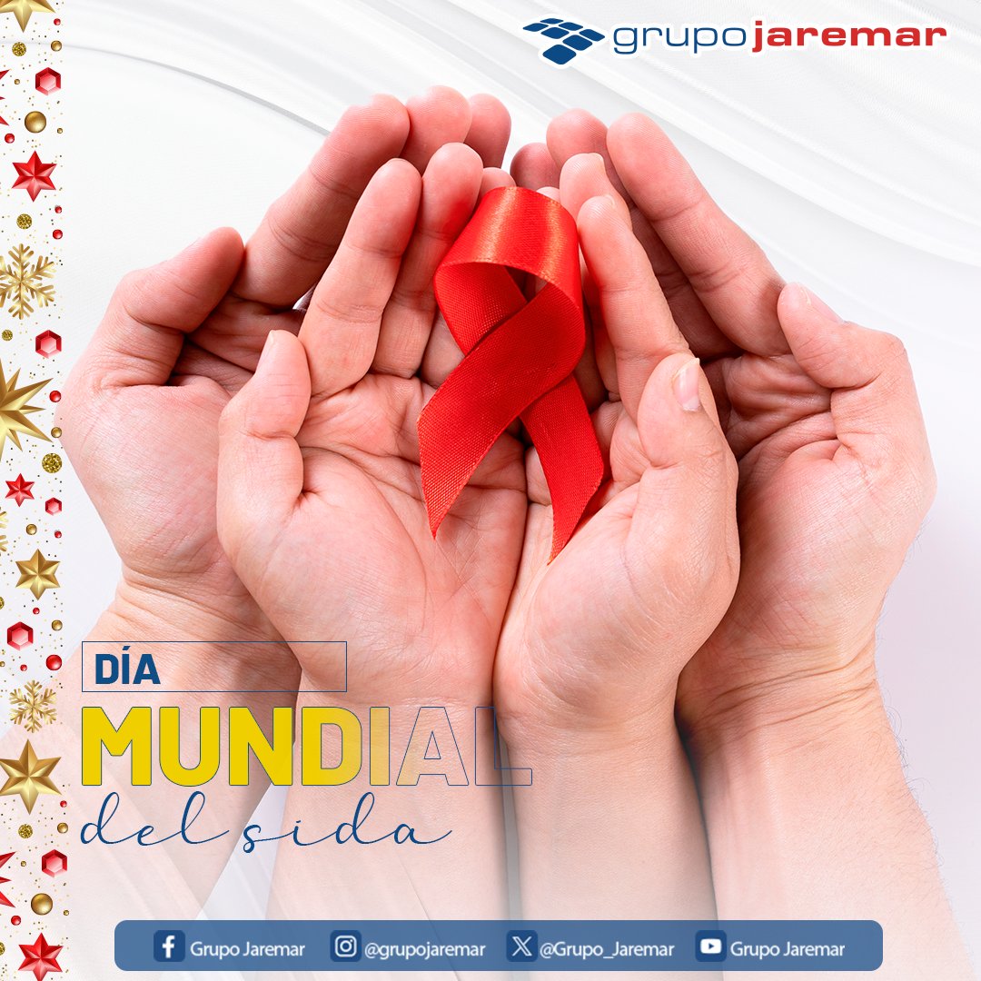 El 1 de diciembre de cada año, el mundo conmemora el Día Mundial del Sida.

El mundo se une para apoyar a las personas que conviven con el VIH y para recordar a las que han fallecido por enfermedades relacionadas con el sida.

#GrupoJaremar #RSE #Bienestar