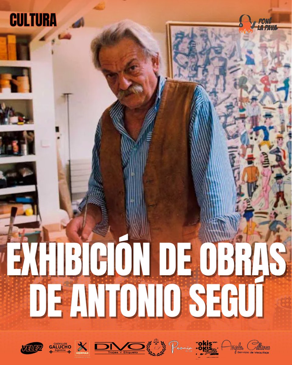 🎭 Organizada por la <a href="/AgCbaCultura/">Cultura CBA</a> y bajo la curaduría de Clelia Taricco, este viernes 1 de diciembre a las 19 quedará inaugurada “Con el tiempo suspendido. Obras de #AntonioSeguí 1960-2000”, una exposición que nuclea más de 40 obras del padre de la Familia Urbana.