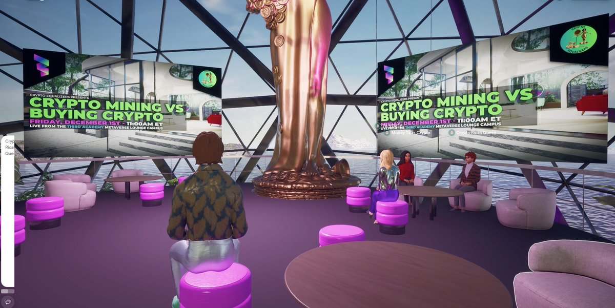 We are now LIVE from the Third Academy Hive Campus with Crypto Equalizers. Feel free to ask any questions in the live chat.

Click here 👉youtube.com/watch?v=CQZnyn…

In this session, we are discussing the benefits of Crypto Mining vs Buying Crypto.