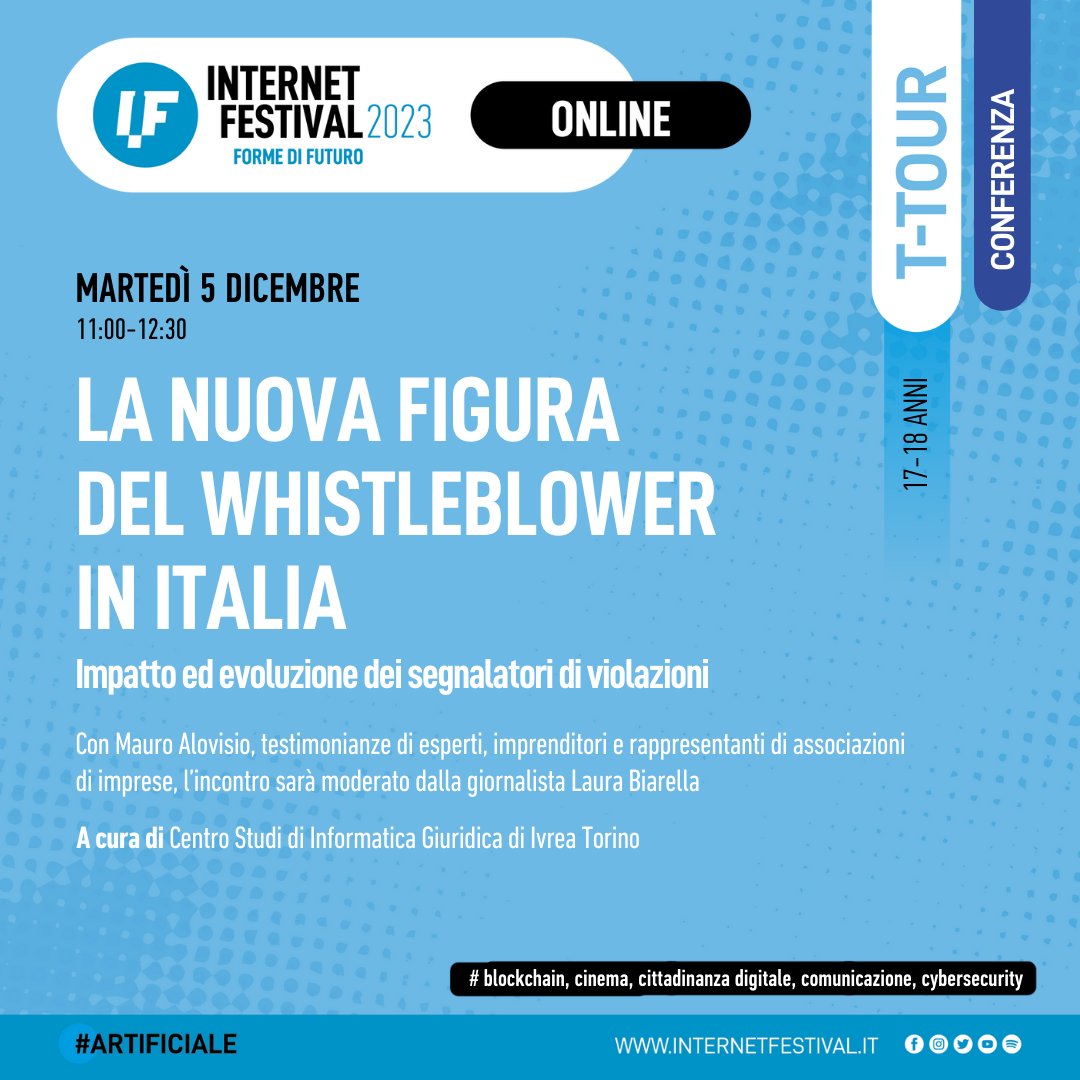 La tredicesima edizione di #InternetFestival volge al termine. Ecco gli ultimi appuntamenti in programma con i #Ttour nella 'sede virtuale' di #IF2023.