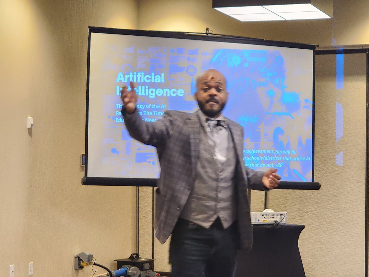 Richard Rogers (@richerogers) on Twitter photo Ken Patterson of <a href="/SevenOaksES/">Seven Oaks ES</a> presenting on Artificial Intelligence at the National Alliance of Black School Educators Conference. 💪🏿💪🏿💪🏿#AACPS #AACPSAwesome Ken Patterson of <a href="/SevenOaksES/">Seven Oaks ES</a> presenting on Artificial Intelligence at the National Alliance of Black School Educators Conference. 💪🏿💪🏿💪🏿#AACPS #AACPSAwesome