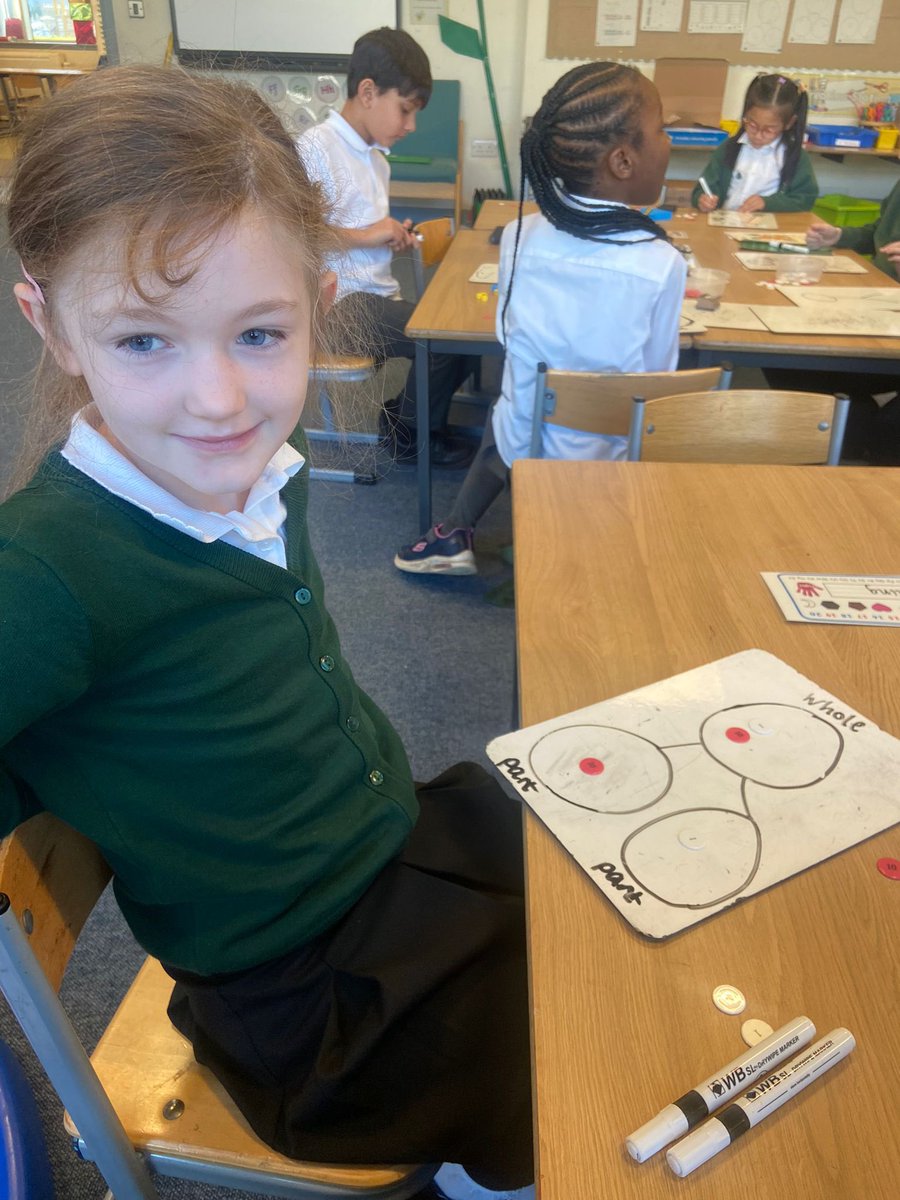 vincents_st's tweet photo. Primary 2 have been using the part-part-whole model to partition numbers into tens and ones. Super stars! https://t.co/Ub01juJbKF