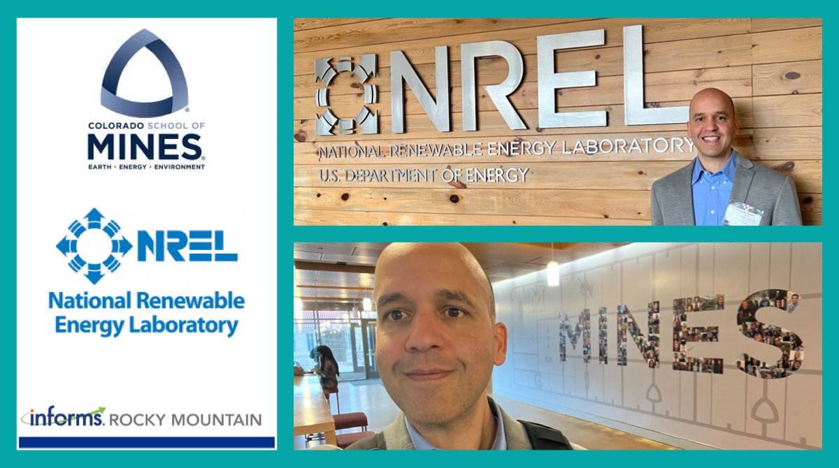 Thankful for the incredible opportunity extended to me by the @Informs Rocky Mountains Chapter to present a seminar  at the prestigious Colorado School of Mines. During my visit, I had the privilege of exploring the research at the <a href="/NREL/">NREL</a>.