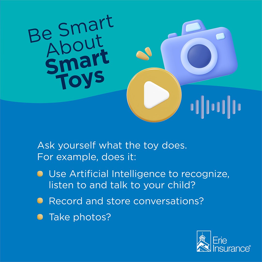 Did you know that if that new toy has a microphone or speaker, it could be recording, and even storing, your conversations? Review what info the toy is accessing so you know how the data collected will be used and protected. Learn more at bit.ly/3R5pOu1