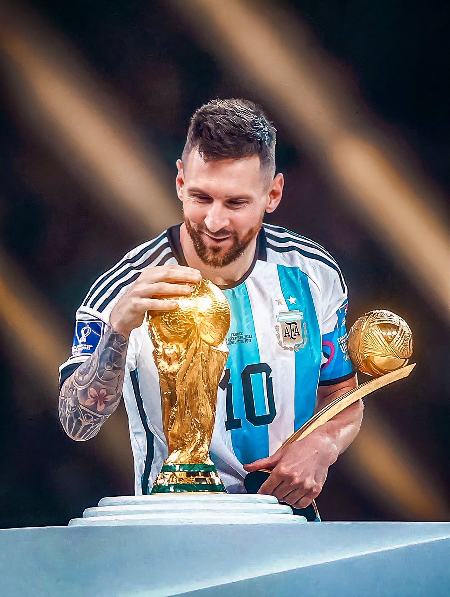 “No la había visto y cuando empecé a caminar fue como la primera vez que la ví.

Tenía una luz, brillaba, era impresionante. Ya está, ya la podía tocar, estaba hermosa”.

Lionel Messi. 🥹🇦🇷