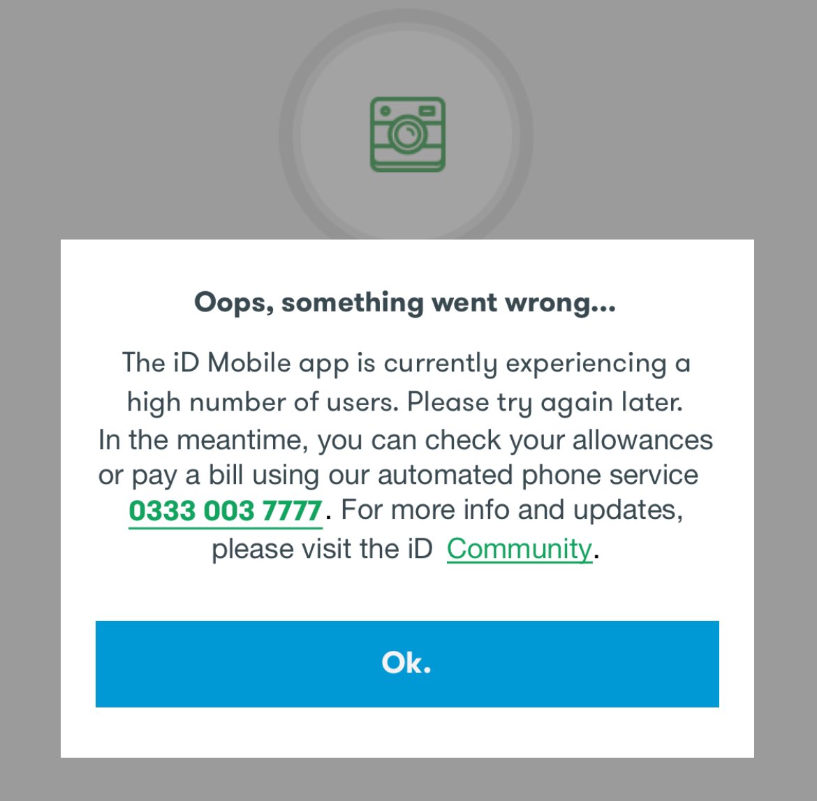 The irony of @iD_Mobile_UK being out of action all day and asking me to call an number (no signal) or with customer service only being available online … which I can only do when home and on wifi 🤦🏼‍♀️